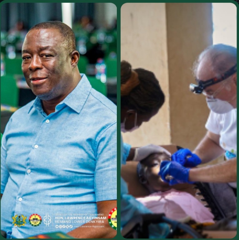 MP Lawrence Agyinsam Holds Free Dental, Health Screening at Jukwa; Hundreds Benefit