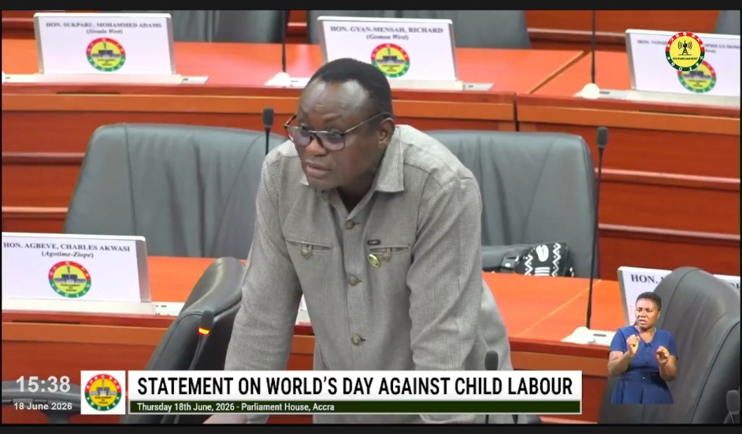 “Red Card to Child Labour” – Afram Plains South MP Joseph Appiah Boateng Urges Parliament, Parents to Protect Children