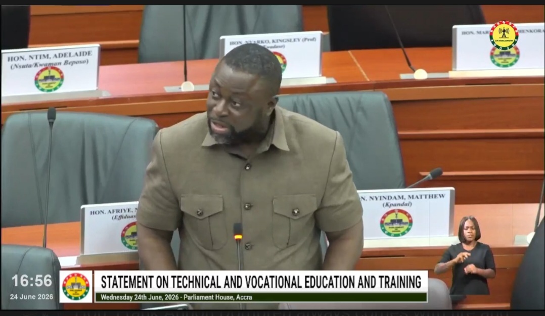 Offinso North MP Tables Six-Point TVET Reform Plan in Parliament, Urging Ghana to Adopt Germany’s Dual System to Power Industrialization
