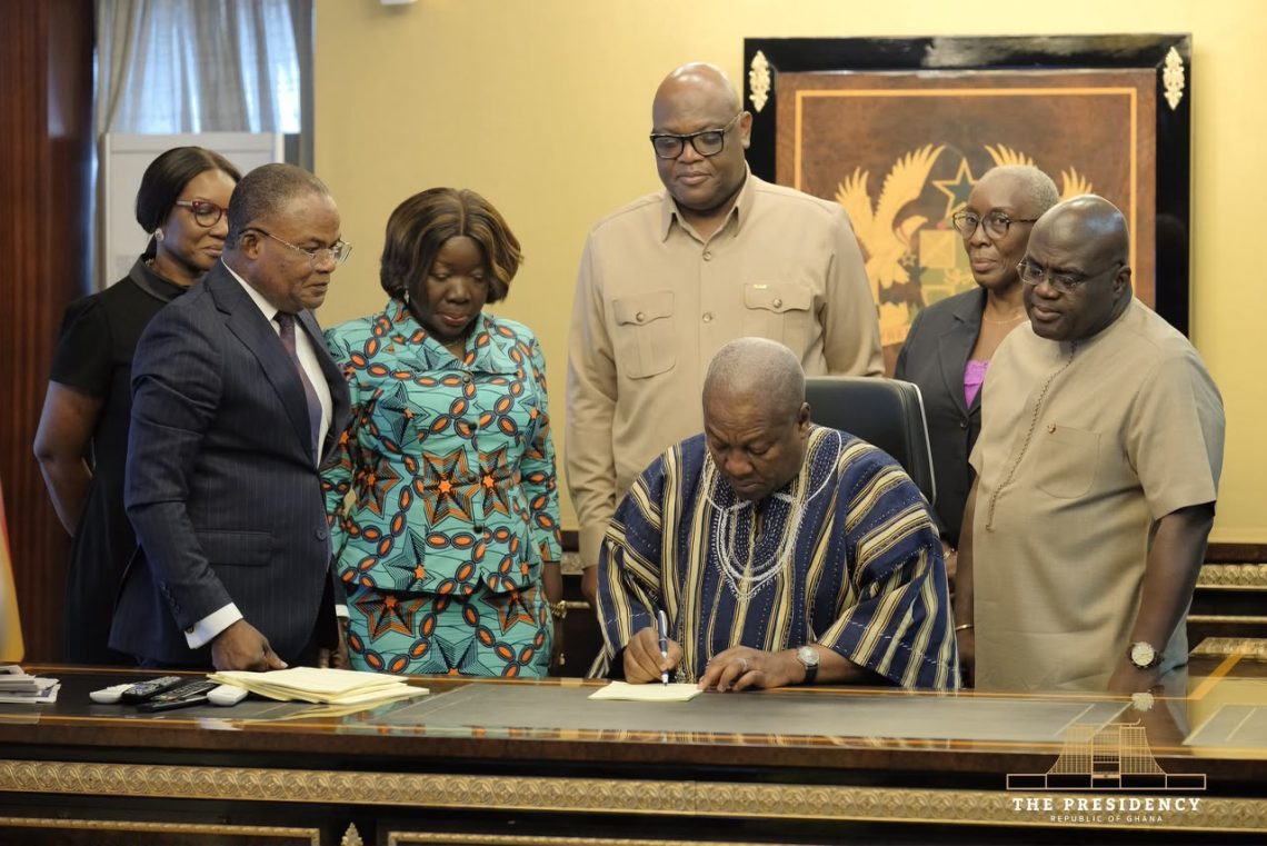 President Mahama Signs New GIPA Act to Attract More Investment to Ghana