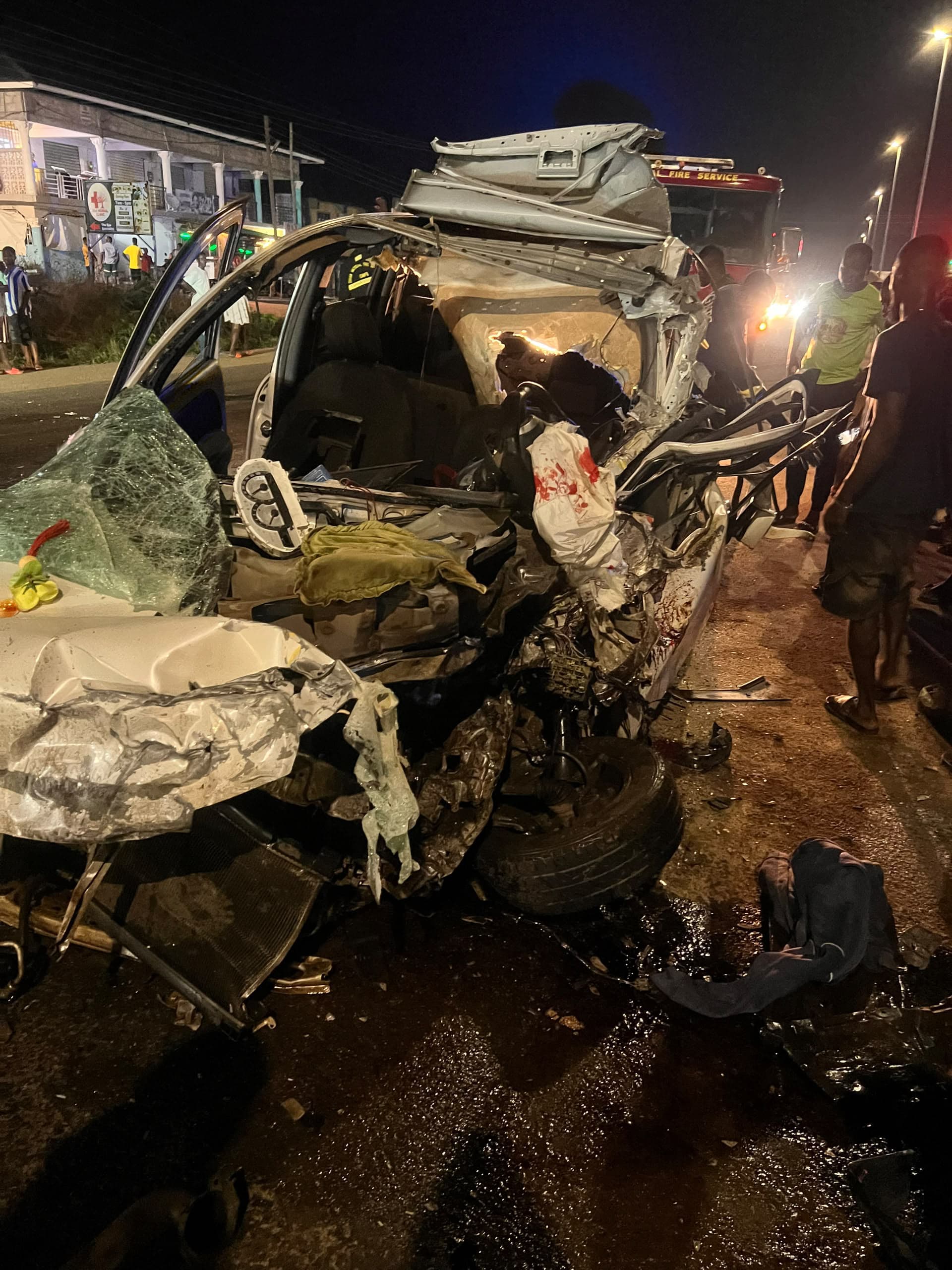 Two Killed, Seven Injured in Head-on Collision Involving MMT Bus at Assin Fosu