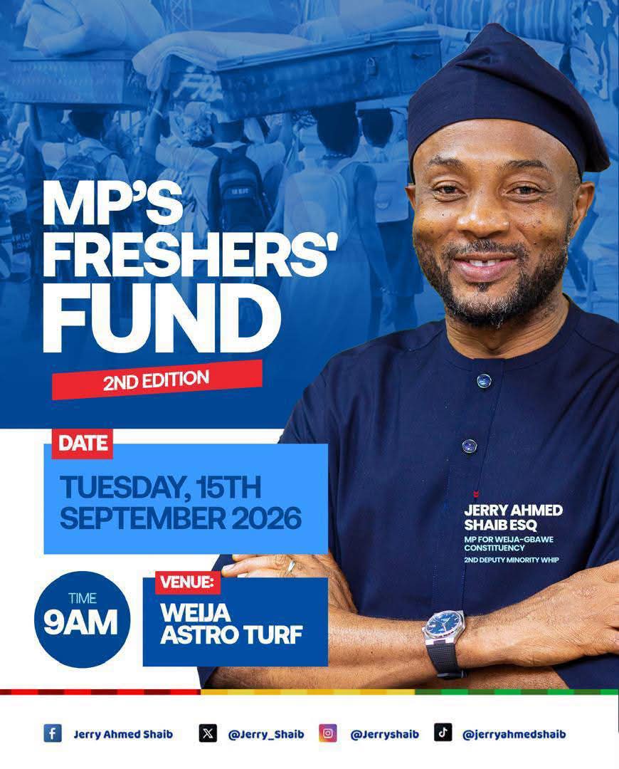 Weija-Gbawe MP To Support Over 1,000 SHS Entrants With 2nd Edition Of Freshers’ Fund