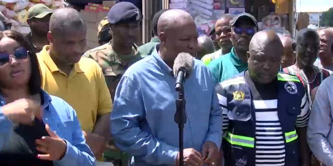 Hohoe Floods: President Mahama Donates Relief Items, 5,000 Bags Of Cement To Victims