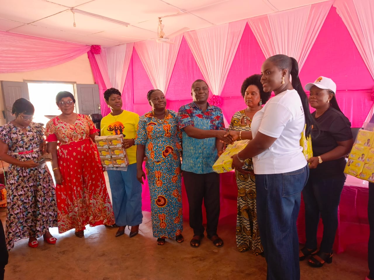 Kpando Young Ladies Association Donates Sanitary Pads and Holds Career Forum