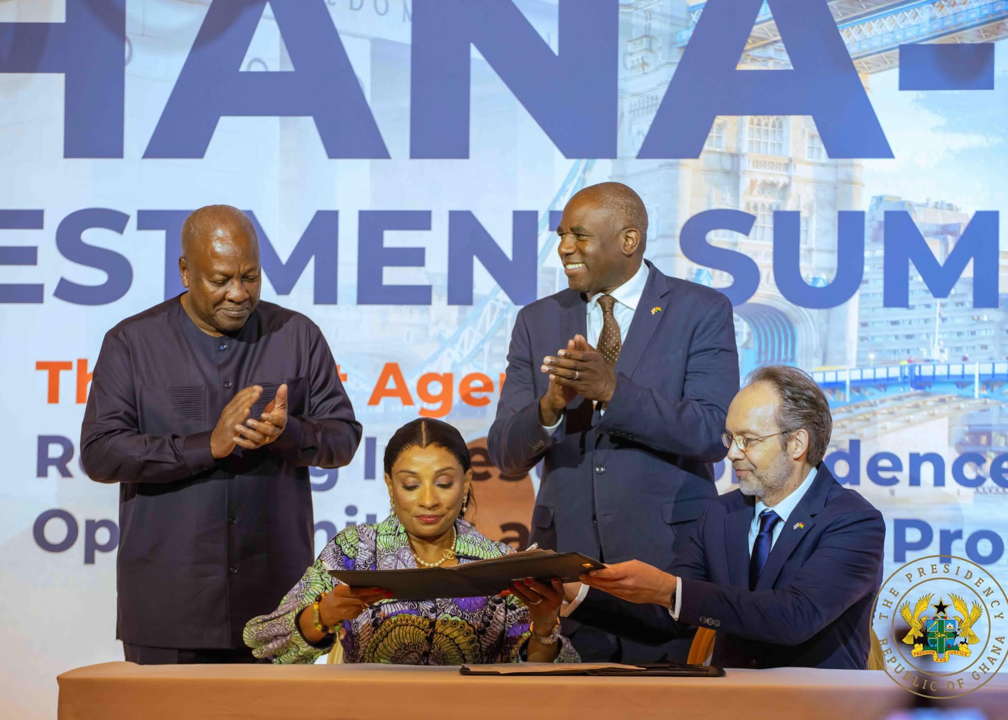 Ghana and the UK have signed a landmark UK-Ghana Growth Partnership during the Ghana-UK Investment Summit.