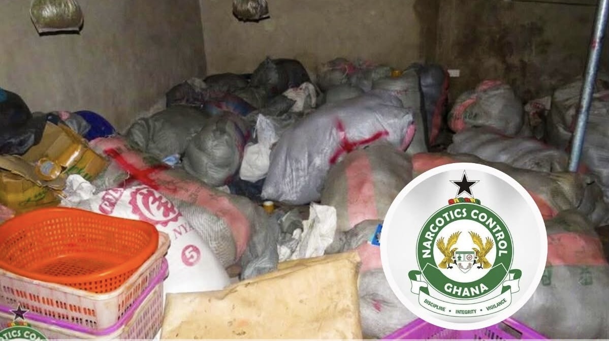 Major Drug Bust: NACOC Seizes Over 2.3 Tonnes of Cannabis in Volta Region Raid